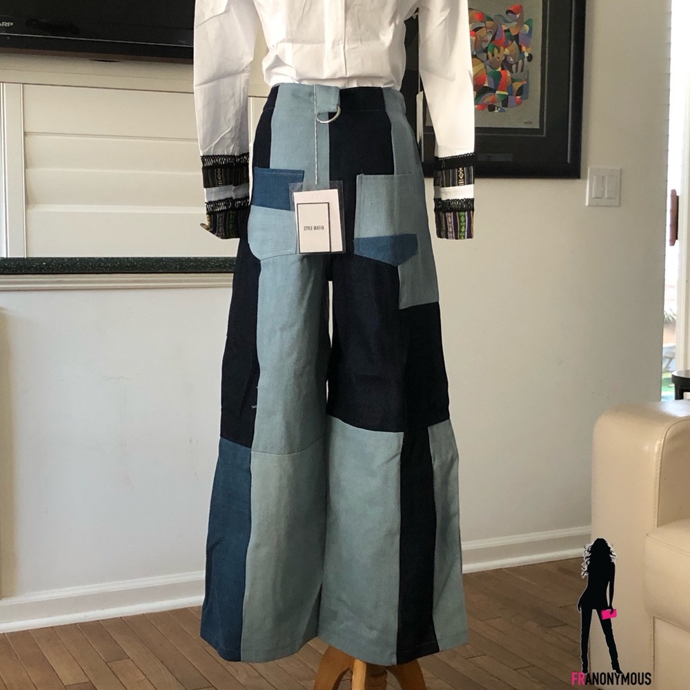 Style Mafia Patchwork Denim High Waist Jeans - Picture 5 of 5